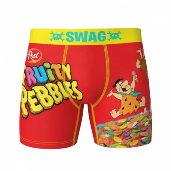 Post Cereal SWAG Mens  Boxers L Cocoa Pebbles Fruity Pebbles 2 Pairs New in Box - Picture 3 of 8